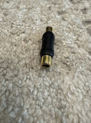 Radio Shack RCA Female Joiner Coupler Adapter Audio Connector Cable Gold Plated