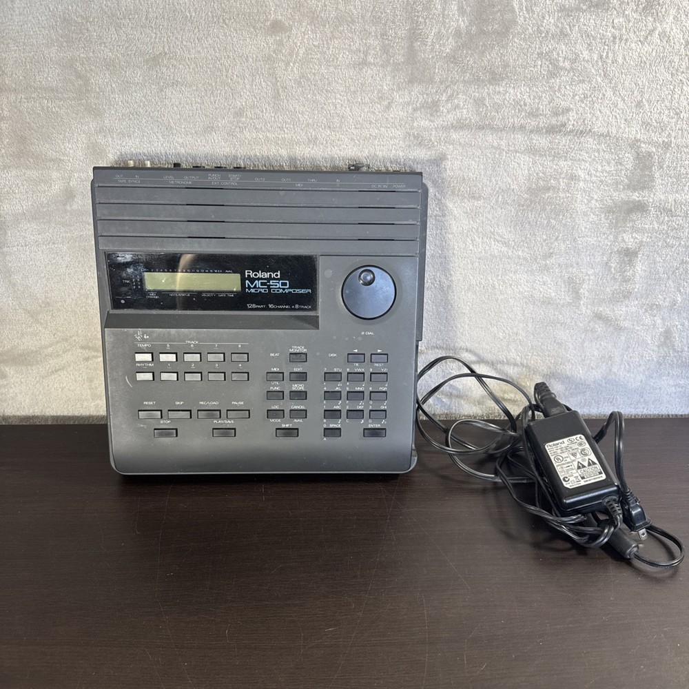 Roland MC-50mkII Micro Composer MIDI Sequencer Very Good Tested w/ Power Supply