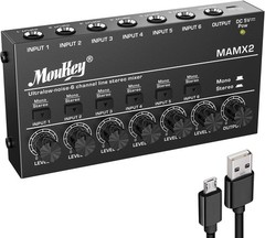 Multi-Channel Line Mixer for Sub-Mixing, Perfect for Live Performances