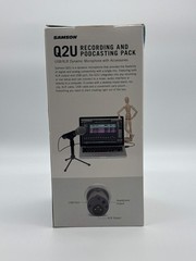 Samson Q2U USB/XLR Dynamic Microphone Podcasting Pack New Sealed