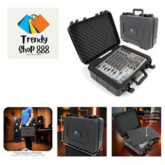 Customizable 16″ DJ Mixer Hard Case for Travel – Organize Your Gear Effortlessly