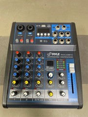 Pyle 4-Channel Bluetooth Pro Audio DJ Sound Mixer – Black 1