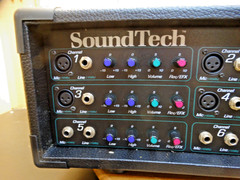 Sound Tech Pro Audio Quick Mix 6 QM6 Powered Mixer/Amplifier