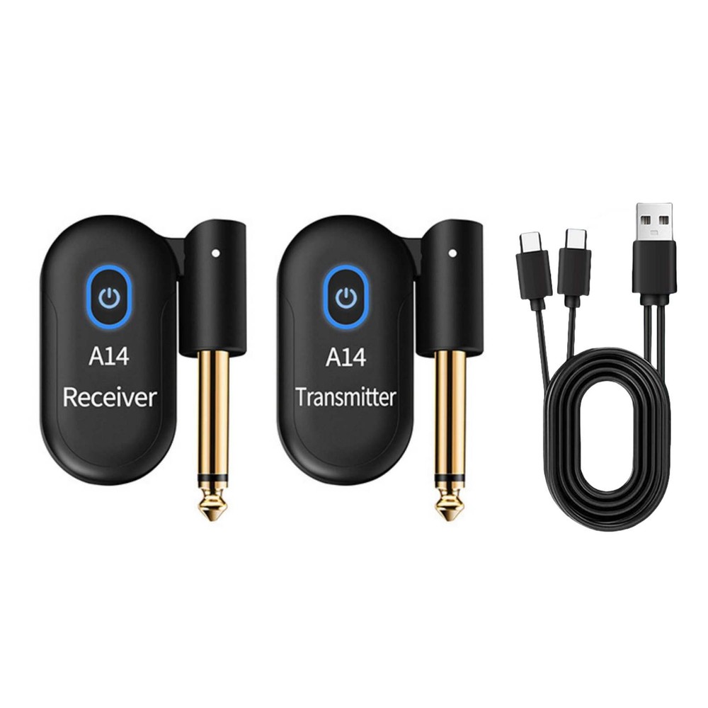2.4GHz A14 Wireless Guitar System Audio Electric Guitar Transmitter Receiver