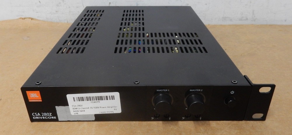 JBL CSA 280Z 80W 2-channel 70/100V Power Amplifier w/1x ear