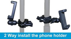 Hocoder Phone Holder for Mic Stand Clamp Single – Holder, Black