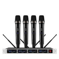 True Diversity UHF Wireless Microphone Automatic Frequency-Locking Infrared mic