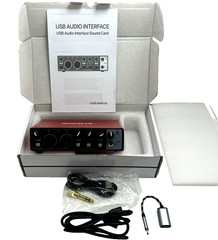 NUOSIYA USB Audio Interface 24Bit/192kHz w/48V Phantom Power PC Mac Recording