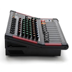 8 Channel Amplifier Power Mixer Bluetooth TRS Audio Mixing w/ USB Slot 16DSP New