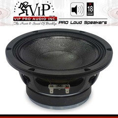 18 Sound 8MB500 8″ Mid-Bass Ferrite Transducer 8-Ohm 800 Watt Pro Audio Speaker.