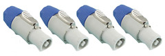 4 ProCraft PC-TSC044 AC Cable End Power Out Gray 20Amp Mates w/ Neutrik Powercon