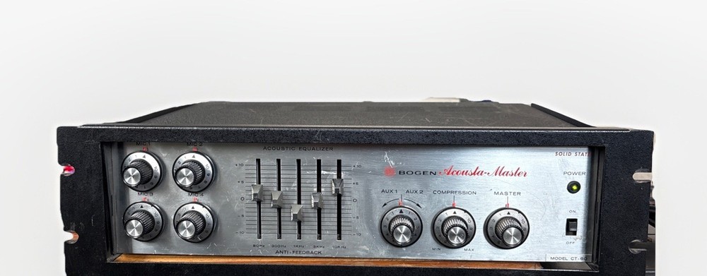 Vintage BOGEN CT-60 Acousta-Master Solid State Amplifier Made in USA – Working