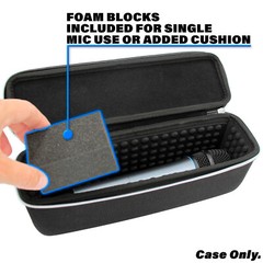 CM Wireless Microphone Case Fits 11″ Wireless Mic Handheld Mics – Case Only