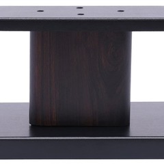 Elegant Black Walnut Speaker Stands for Bookshelf or Desktop Use