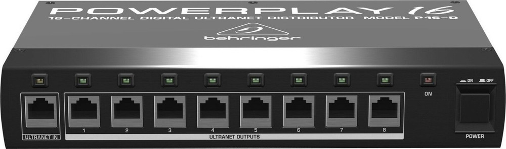 Behringer P16-D Powerplay 16-Channel ULTRANET Distributor for P16-M X32 Hub