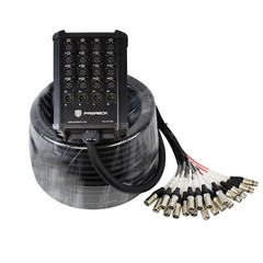 proreck 16*4 Snake Cable Channel Low Profile XLR Send Circuit 100-ft