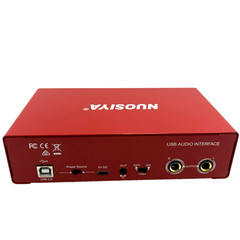 NUOSIYA USB Audio Interface 24Bit/192kHz w/48V Phantom Power PC Mac Recording