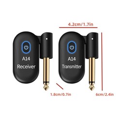 5V 2.4GHz Guitar Wireless System for Electric Guitar Bass Violin Rechargeable