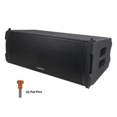 Sound Town Water Resist Line Array System, w/Italian Drivers, ZETHUS-IP210X4