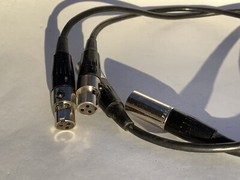 18 inch Mini XLR Female – Mini XLR Male Pro Audio Cable Patch Cable, Control 2ea