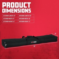 Versatile 50” Stand Carry Bag – Holds 2 Speakers or 6 Mics with Ease