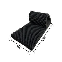 1 Pack Egg Crate Foam Sound Proof Foam Panels Walls,48“X24“X2“ inch Acoustic