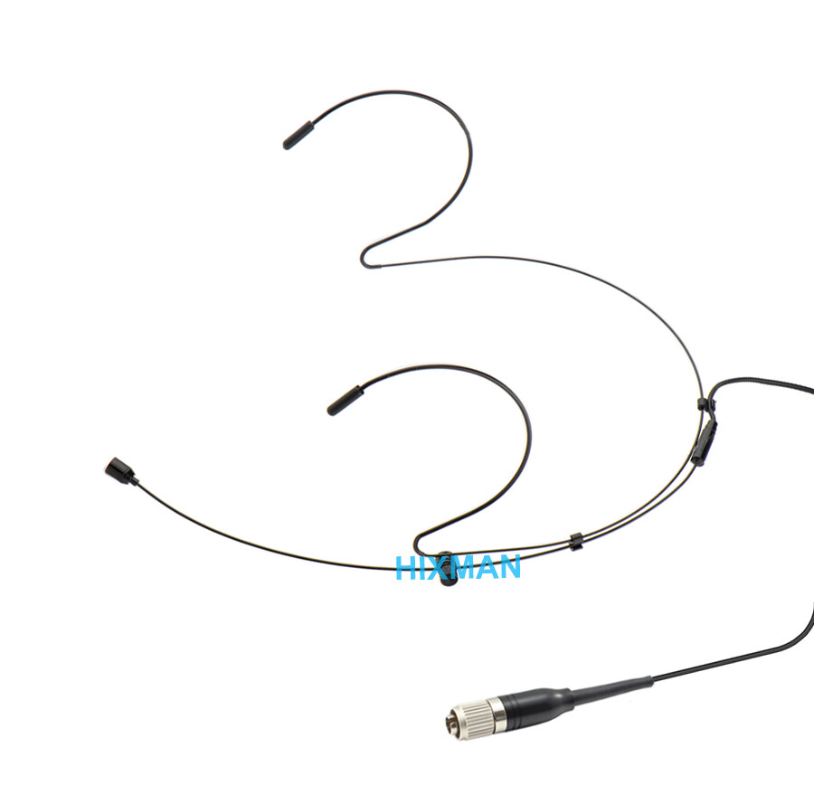 HIXMAN Black HM1 Headworn Mic For Audio Technica Transmitter cH-style connector