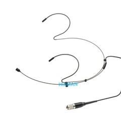 HIXMAN Black HM1 Headworn Mic For Audio Technica Transmitter cH-style connector