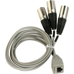 Audix CBLM3XLR Breakout Cable RJ45 To (3) XLR Male