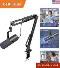 Cardioid USB/XLR Microphone for Podcasters – AI Noise Reduction & Volume Control