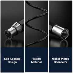 High-Fidelity XLR Cable 4-Pack 3ft – Male to Female