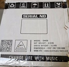 CoolMusic DM20 20W Bluetooth Personal Monitor Electric Drum Amplifier NIB