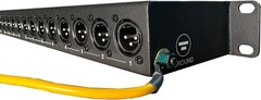 DIYTECH 16 Port XLR Patchbay — Balanced Patch Bay with Reversible XLR Connectors