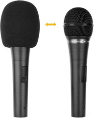 6 Pack Microphone Foam Windscreen Cover Black Handheld Mic Pop Filter Universal