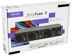 Arturia Minifuse 2 Black 2×2 USB MIDI Audio Recording Interface+Headphones