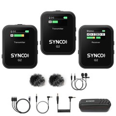SYNCO G2(A2) Wireless Lavalier Microphone with 48KHz 24Bit Noise Reduction 65…