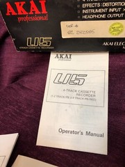 AKAI Professional TRACKMAN STUDIO U5 4 Track CASSETTE PLAYER RECORDER As-Is!
