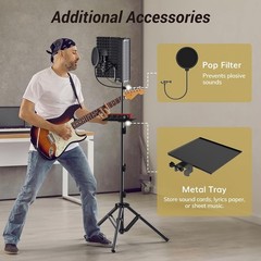 Foldable Isolation Shield for Recording & Podcasts