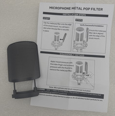 Metal Windscreen Pop Filter Compatible w/Audio Technica at2020 at2035 *READ…