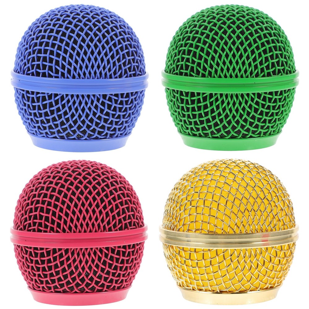 4pcs Microphone Mesh Grill: Metal Grille Replacement Microphone…