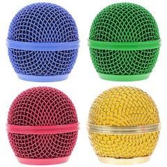 4pcs Microphone Mesh Grill: Metal Grille Replacement Microphone…