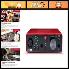 USB Audio Interface for Guitarists, Vocalists, Podcasters – Record Studio Qualit