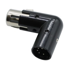 5-PIN XLR Angle Adapter Male & Female Adjustable to 4 Angle Positions