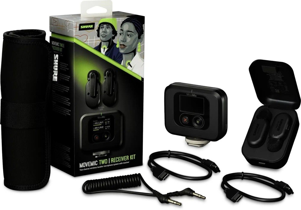 *SEALED* Shure MoveMic 2 Receiver Kit – 2 Wireless Lavalier Microphone Receiver