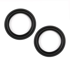 Fielect 6.5 Inch Speaker Rubber Edge Surround Rings Replacement 6.5″, Black