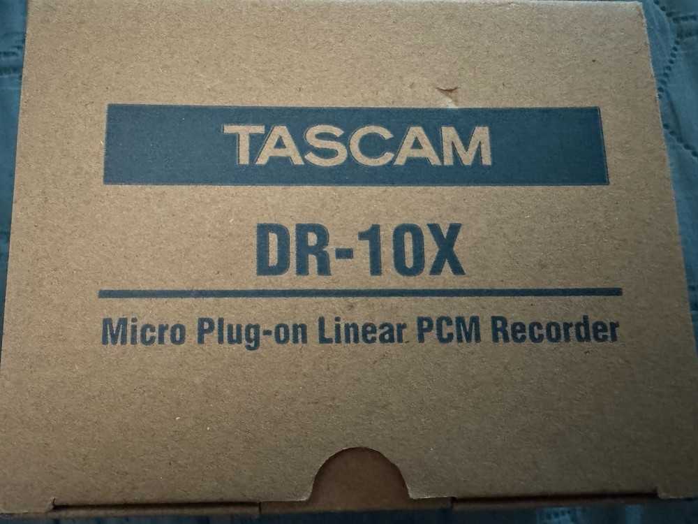 TASCAM DR-10X XLR Plug-on Compact Recorder New In Box Complete