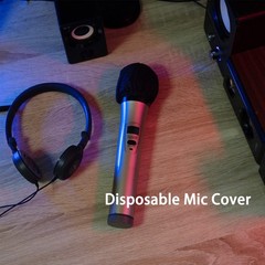 Microphone Cover Pop Filter 400 PCS, Disposable Mic Cover with Individual Pac…