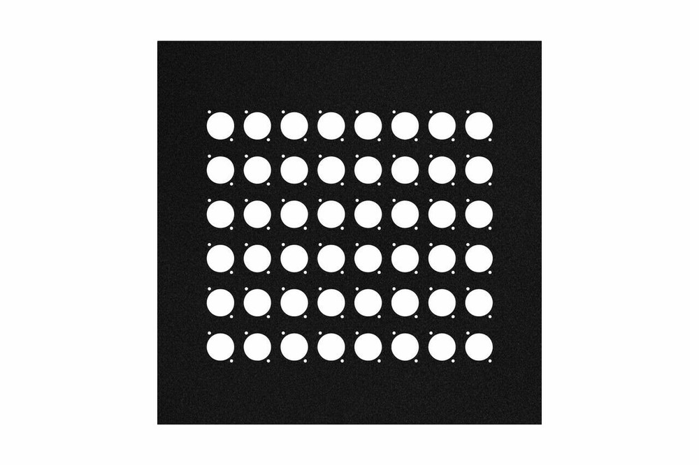 13-inch Flat Metal Wall Panel with 48 Connector D-Series Holes by Elite Core