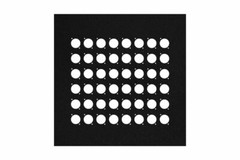 13-inch Flat Metal Wall Panel with 48 Connector D-Series Holes by Elite Core