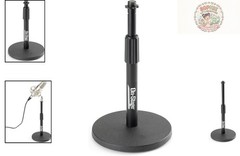 Professional Black Desktop Microphone Stand – Adjustable Height & Compact Design